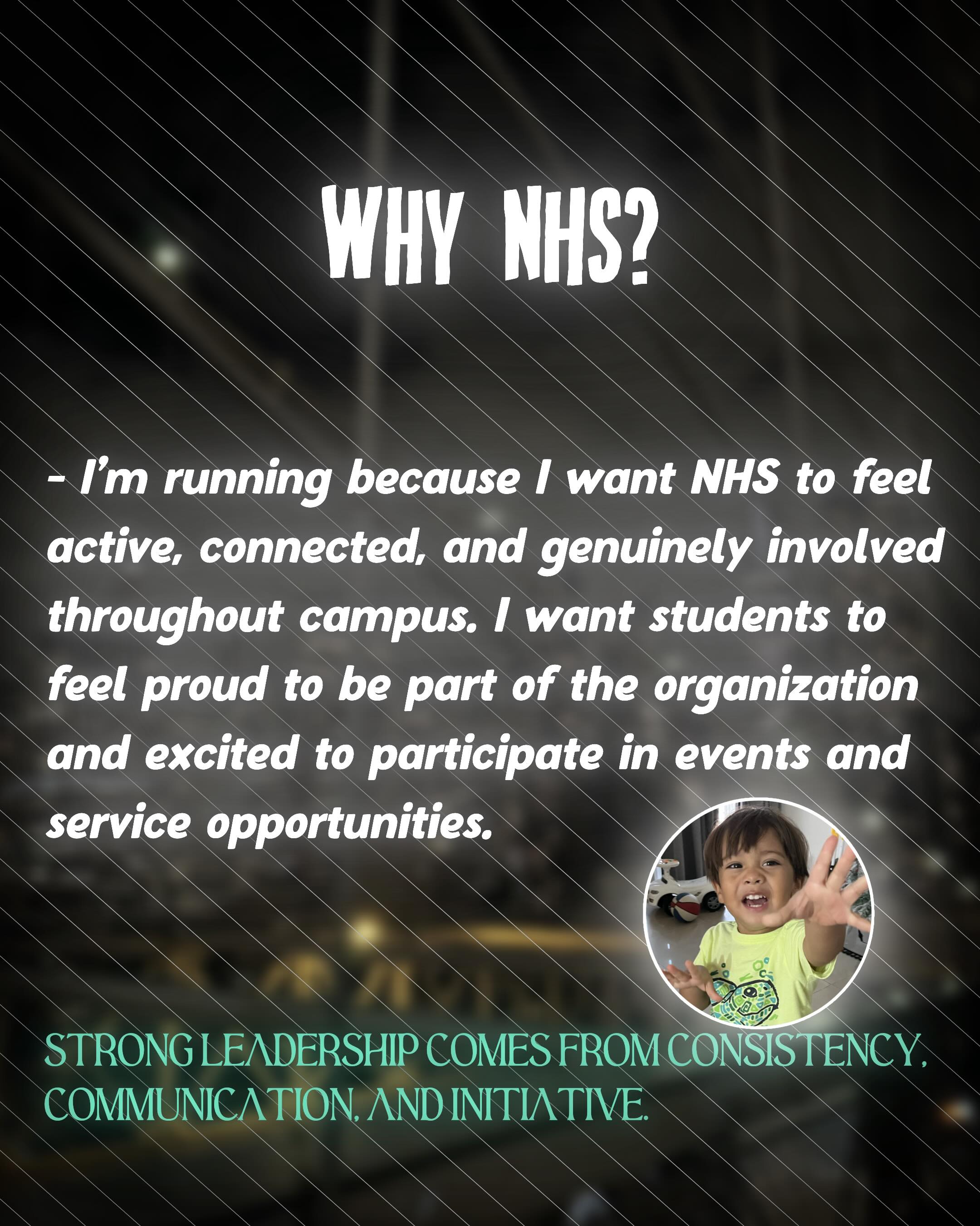 Diego Mir NHS Vice President 2026 Instagram campaign post